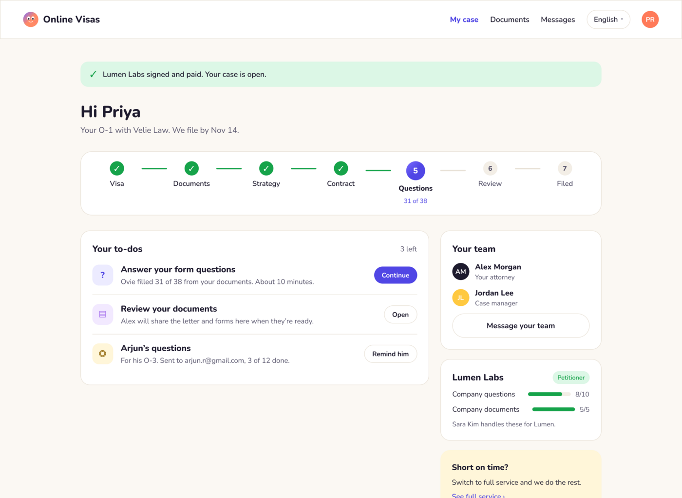 Client portal